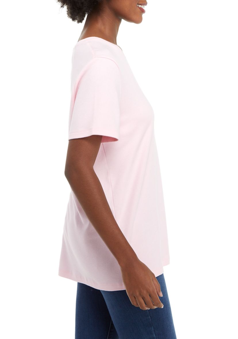 Womens Short Sleeve Cotton T-Shirt