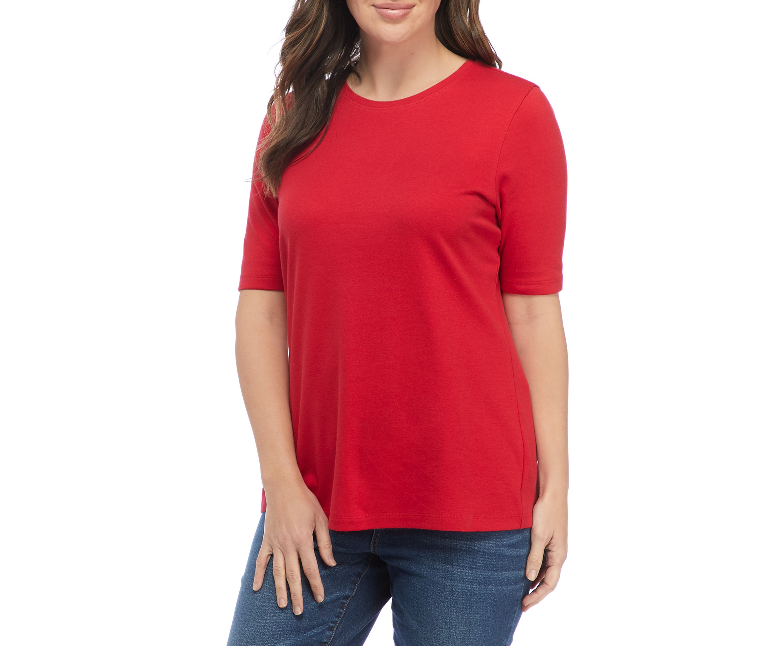 Womens Elbow Sleeve T-Shirt