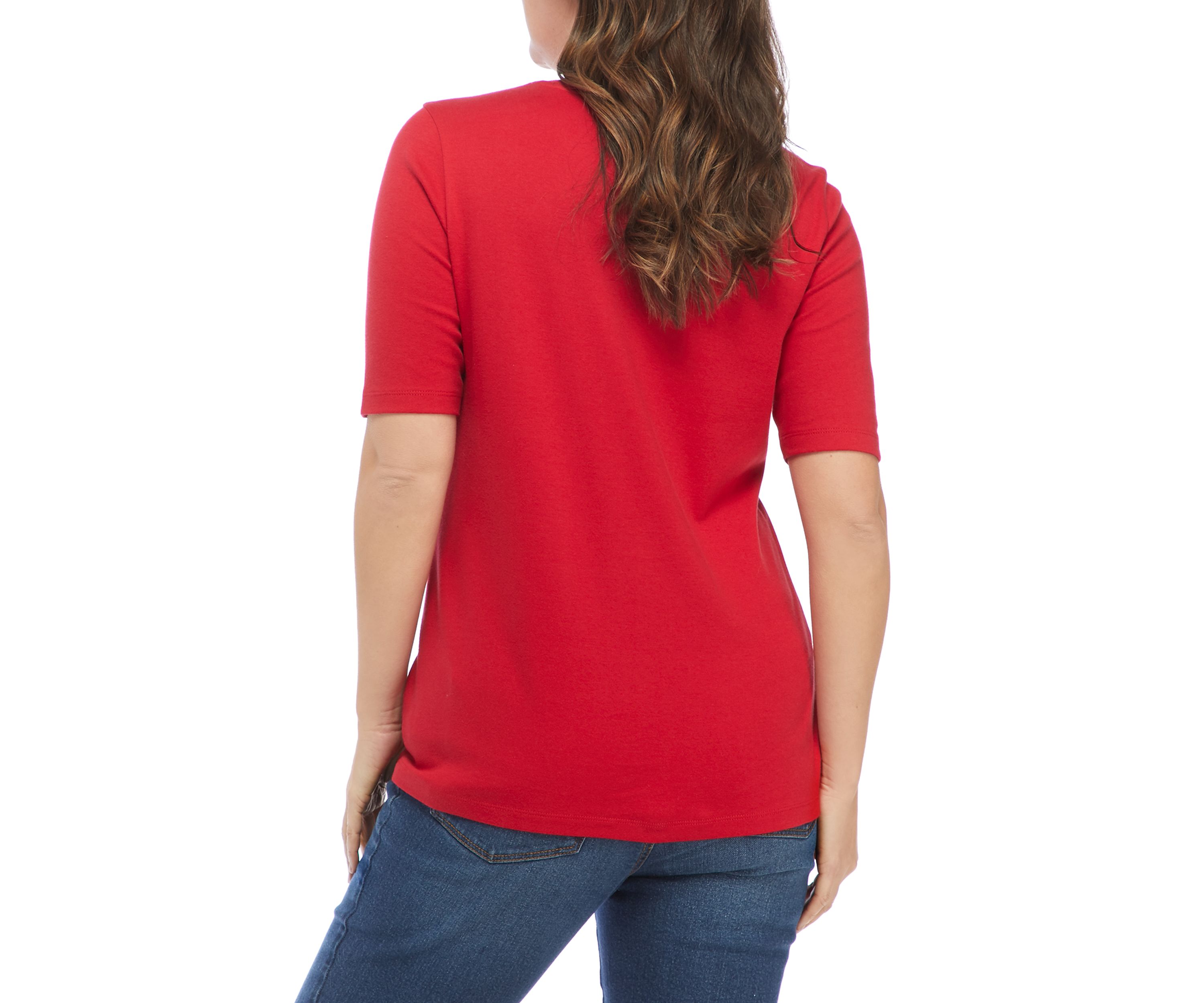 Womens Elbow Sleeve T-Shirt