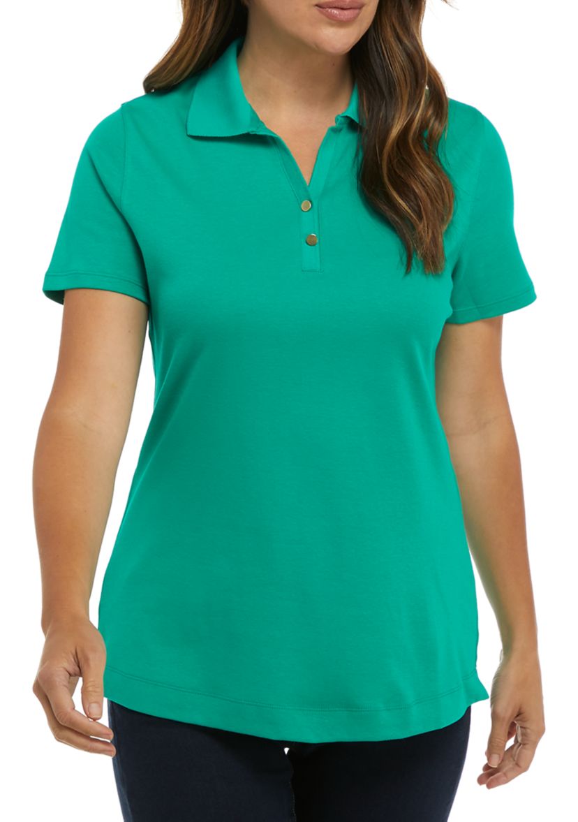Womens Short Sleeve Polo Shirt 