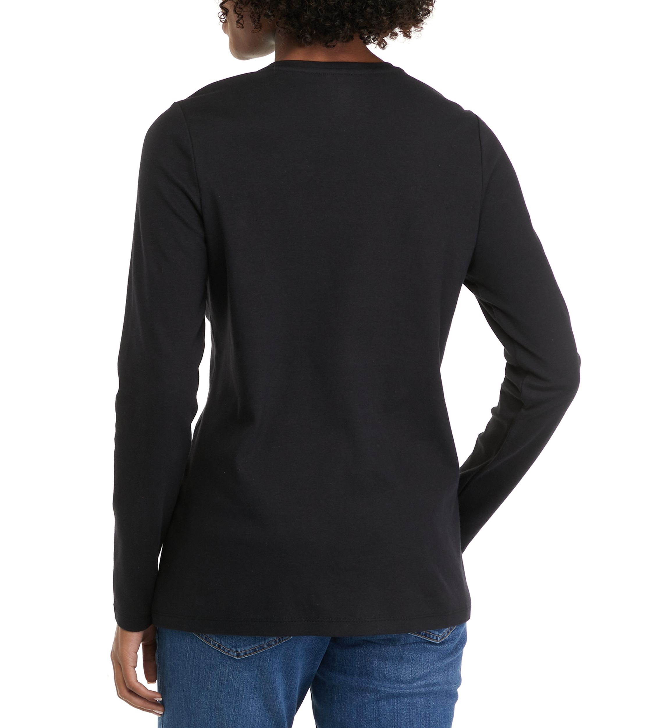 Womens Long Sleeve Crew Neck Top