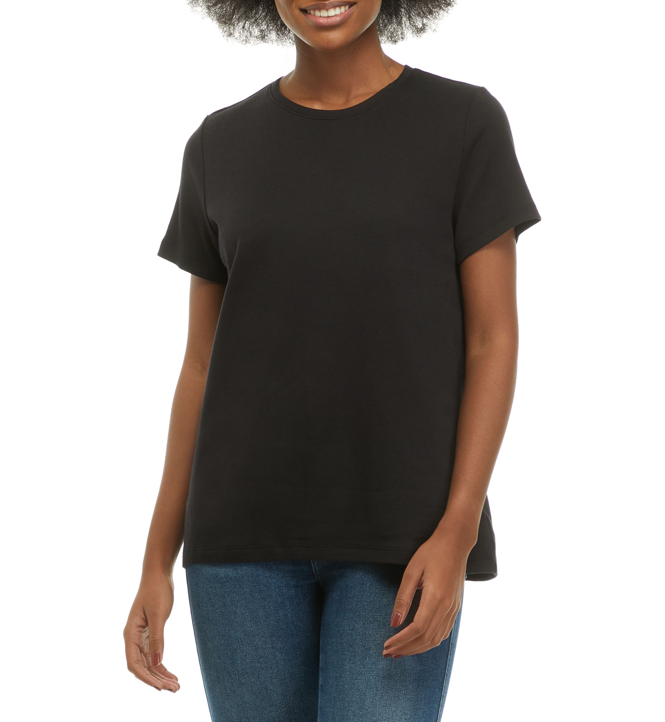 Womens Short Sleeve Crew Neck T-Shirt