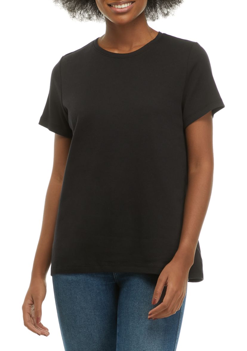 Womens Short Sleeve Crew Neck T-Shirt