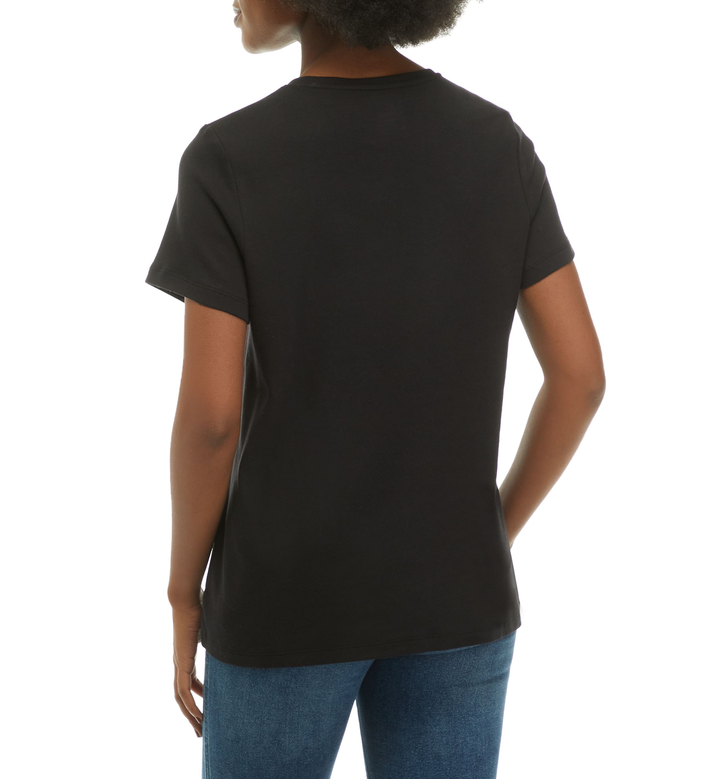Womens Short Sleeve Crew Neck T-Shirt