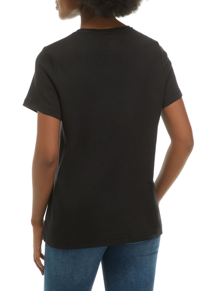 Womens Short Sleeve Crew Neck T-Shirt