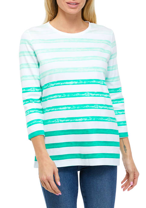 Kim Rogers® Womens Short Sleeve Printed T-Shirt