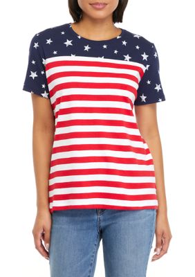 Kim Rogers® Women's Short Sleeve Placement Print T-Shirt | belk