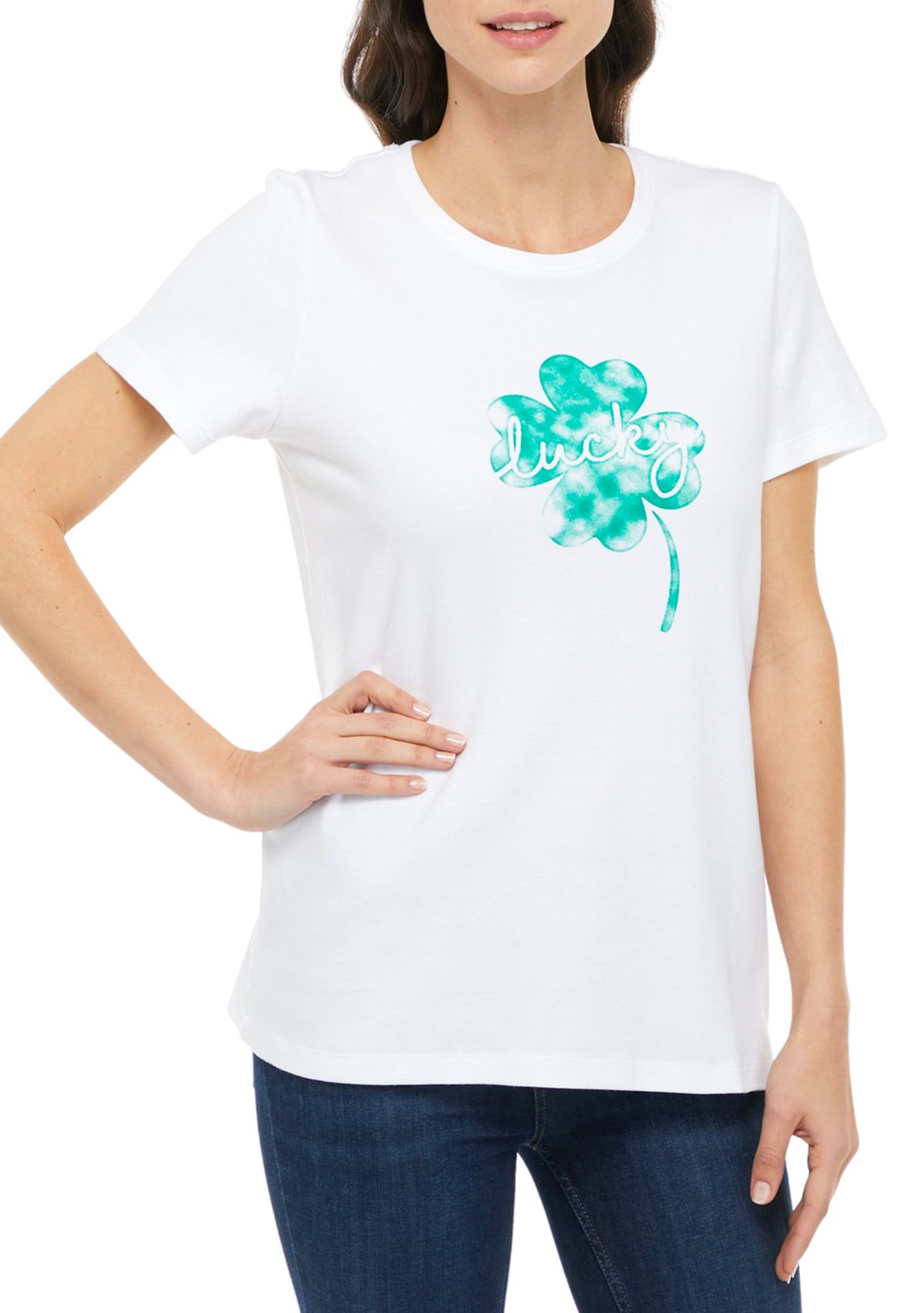 Womens Short Sleeve Bouquet T-Shirt