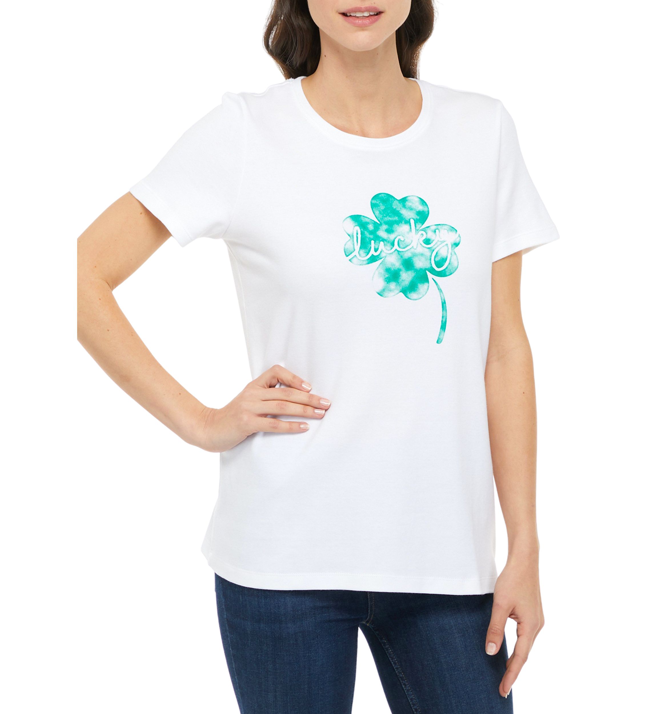 Womens Short Sleeve Bouquet T-Shirt