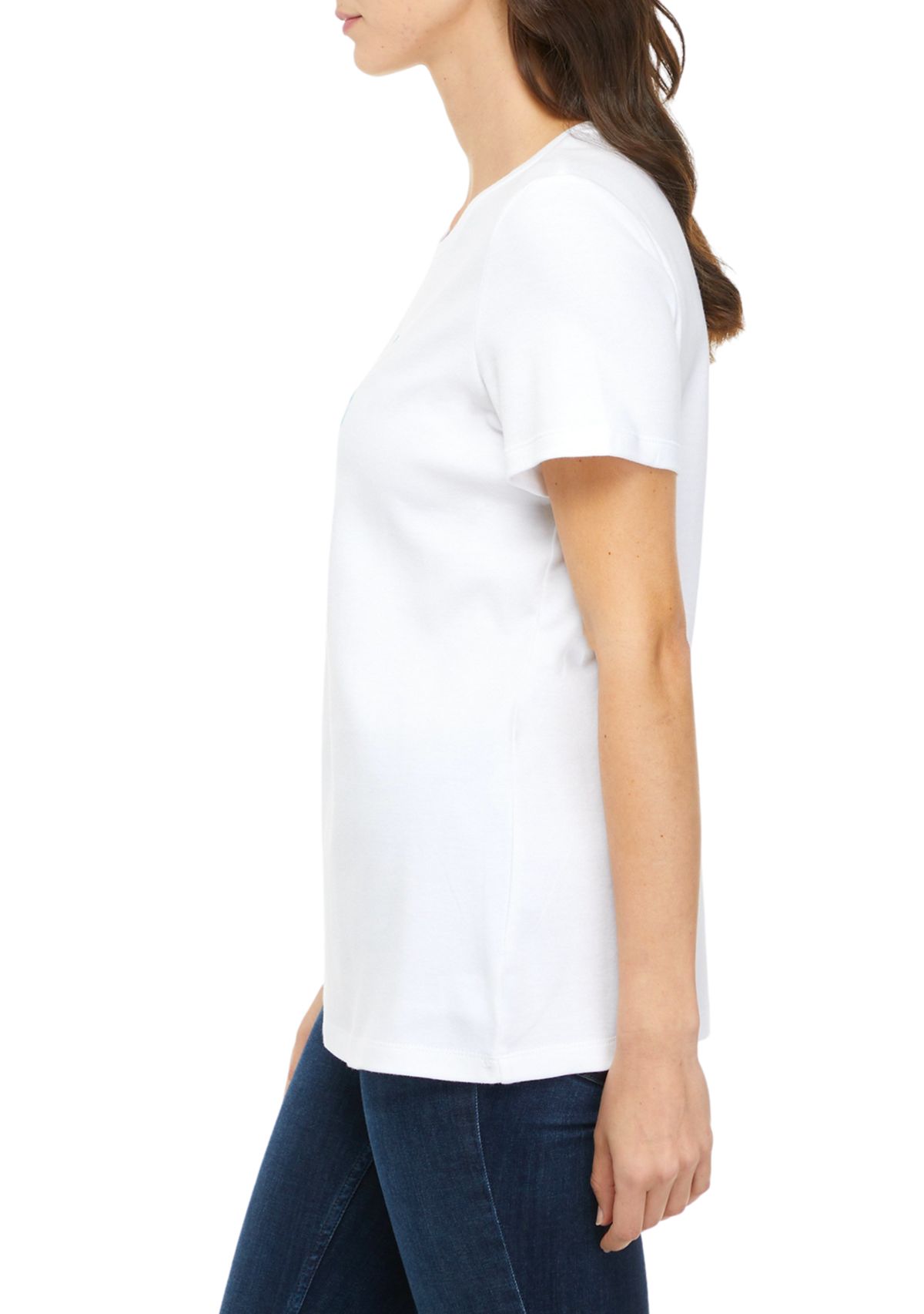 Womens Short Sleeve Bouquet T-Shirt