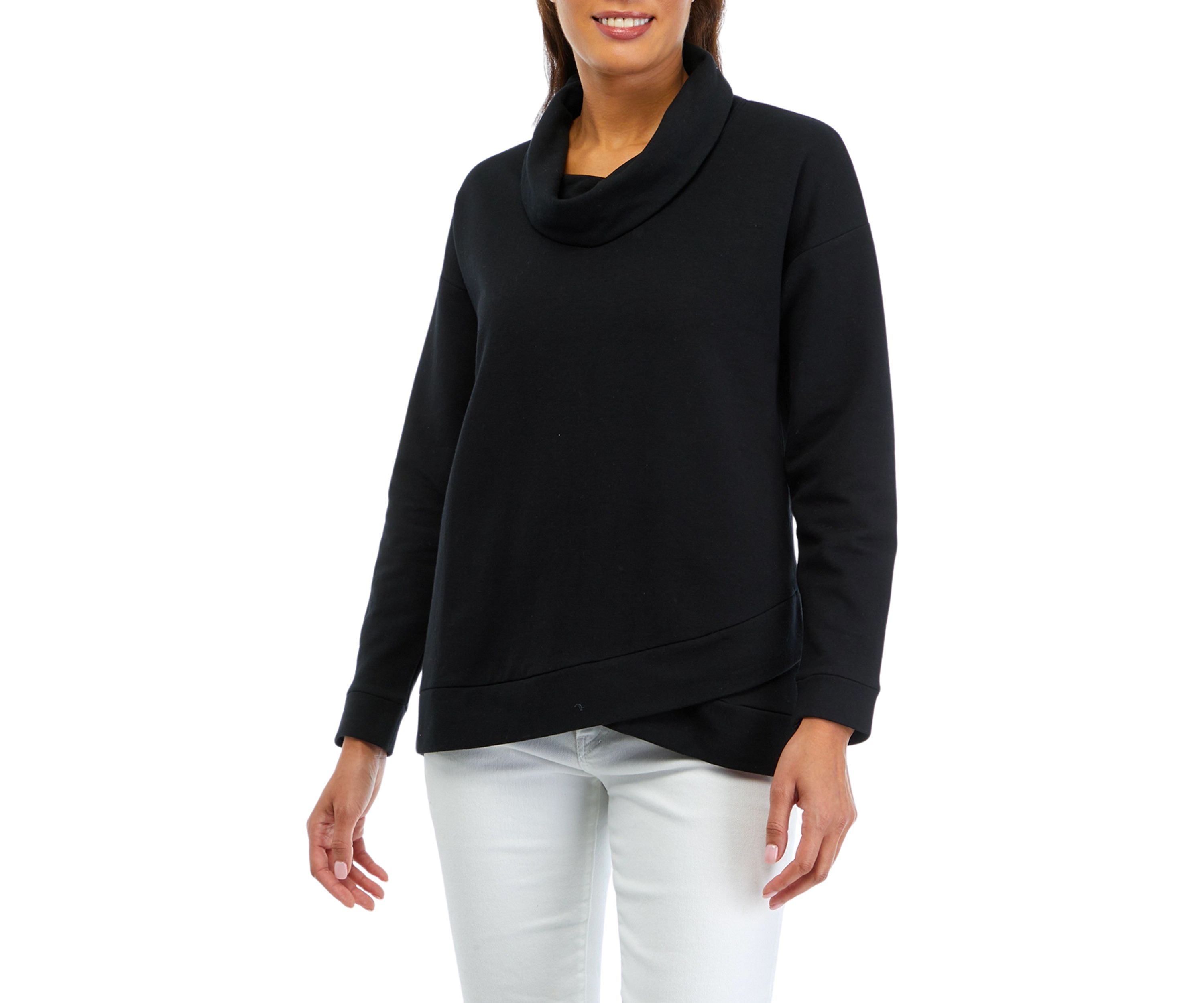 Womens Cowl Neck Sweatshirt