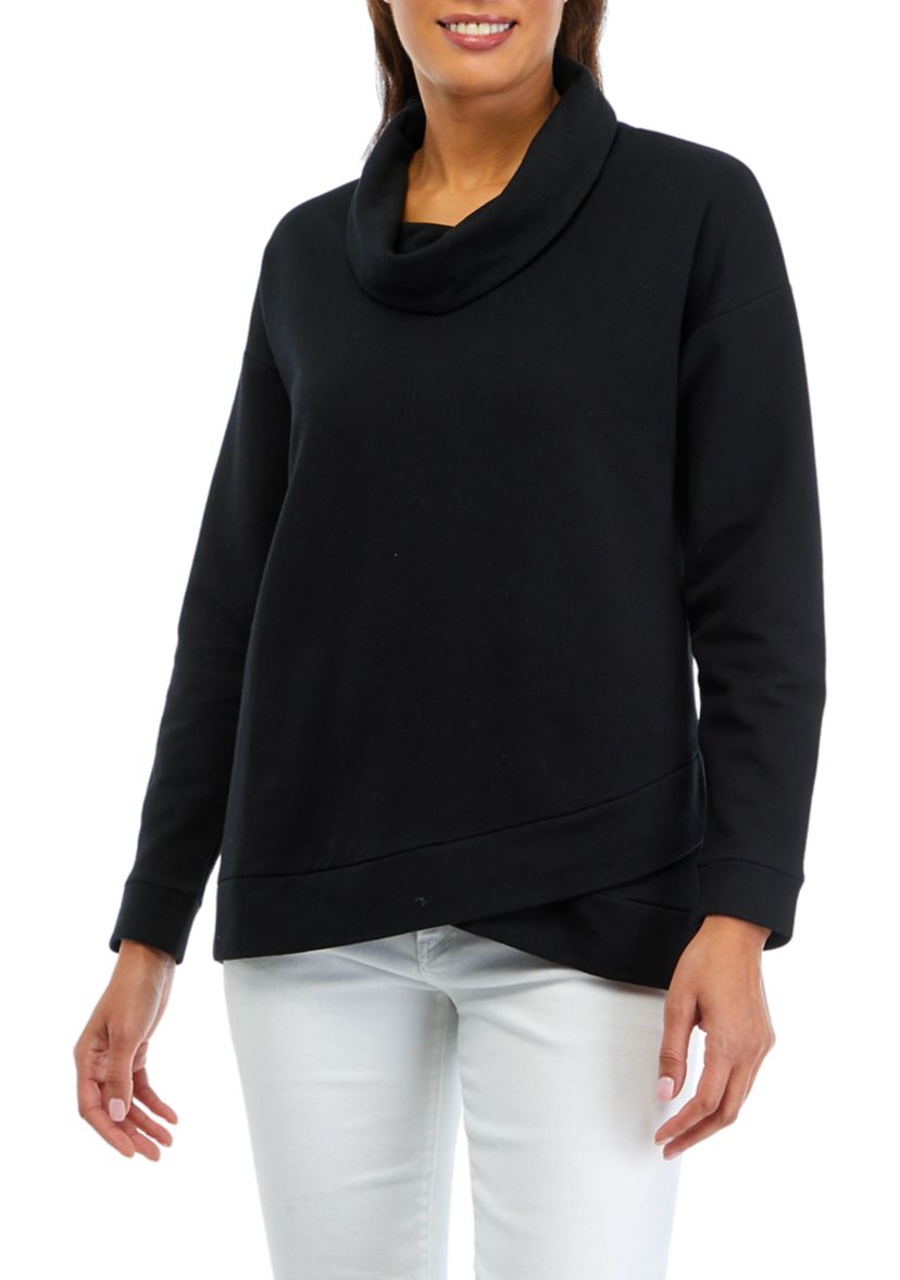 Womens Cowl Neck Sweatshirt