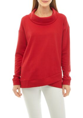 Kim Rogers Women s Cowl Neck Sweatshirt belk