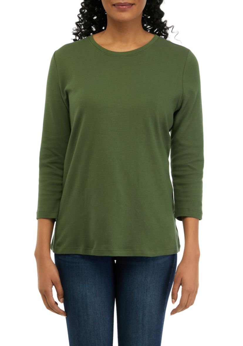 Womens Solid Fashion T-Shirt