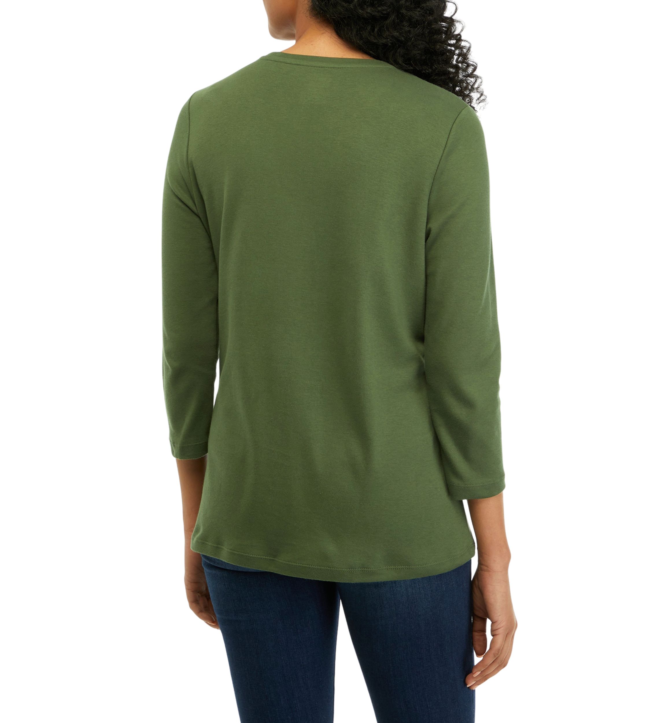 Womens Solid Fashion T-Shirt