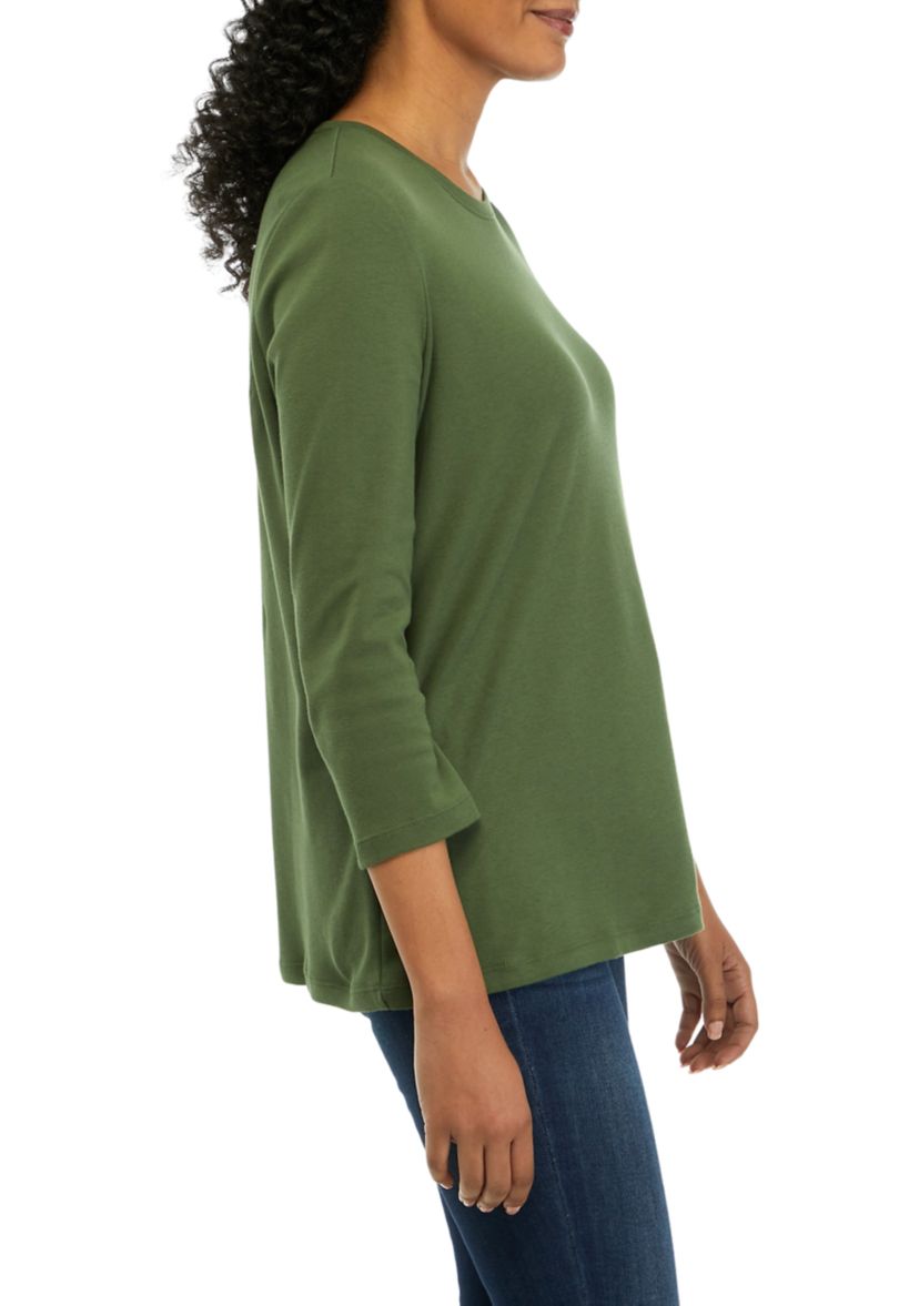 Womens Solid Fashion T-Shirt