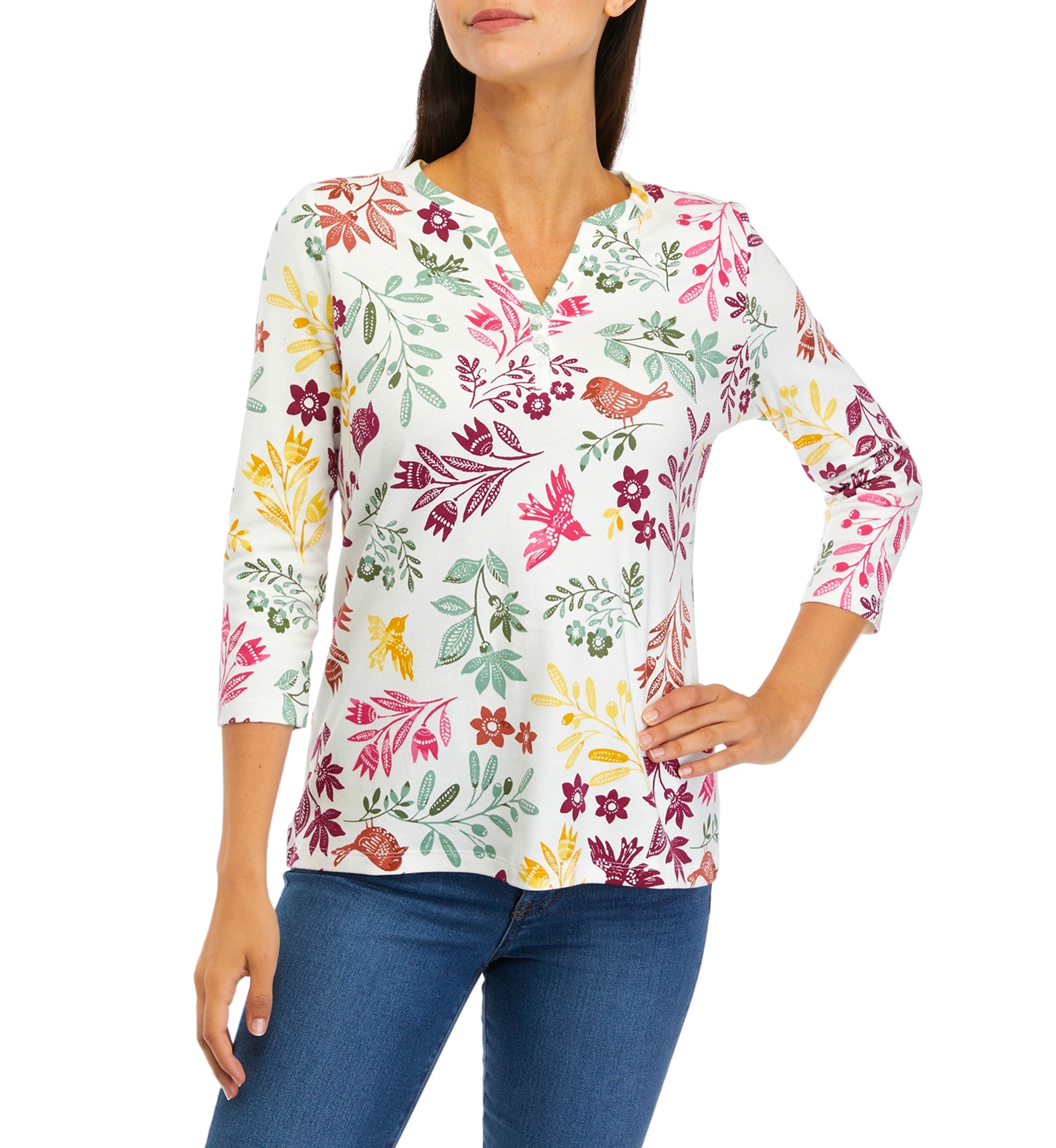 Womens Floral Printed Top
