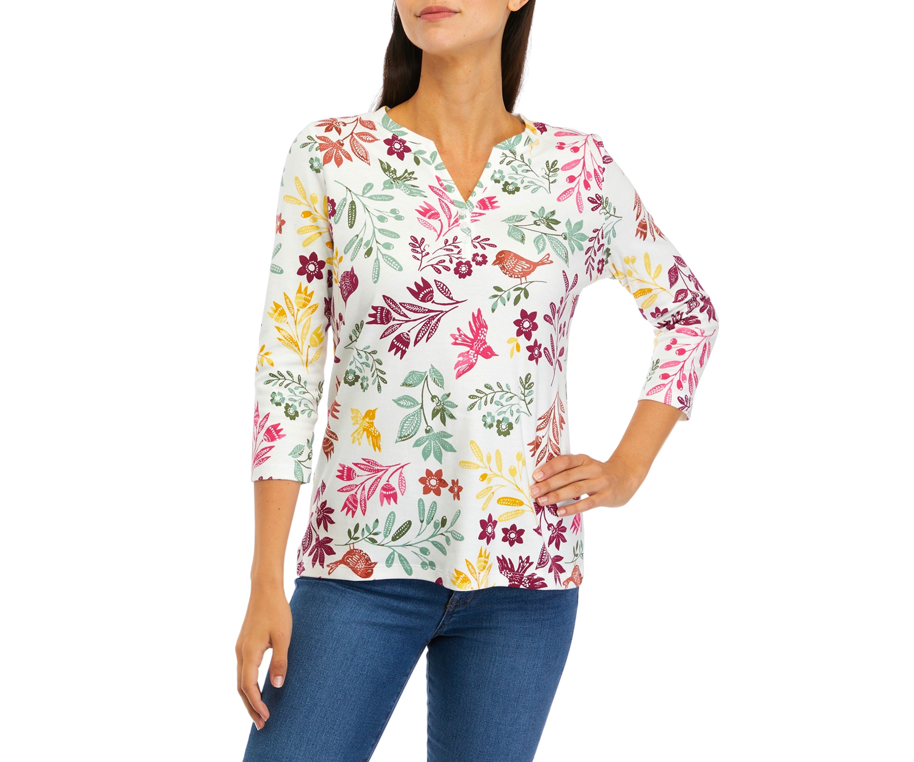 Womens Floral Printed Top
