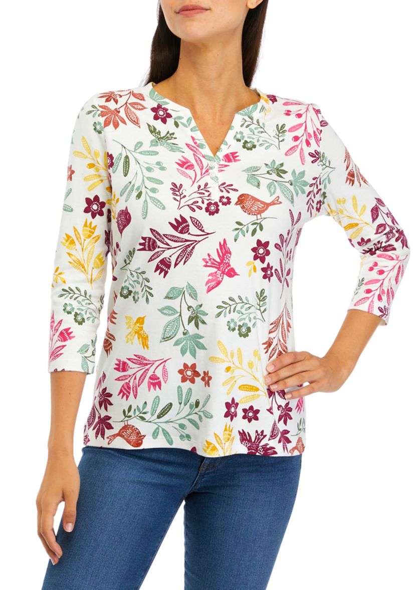 Womens Floral Printed Top