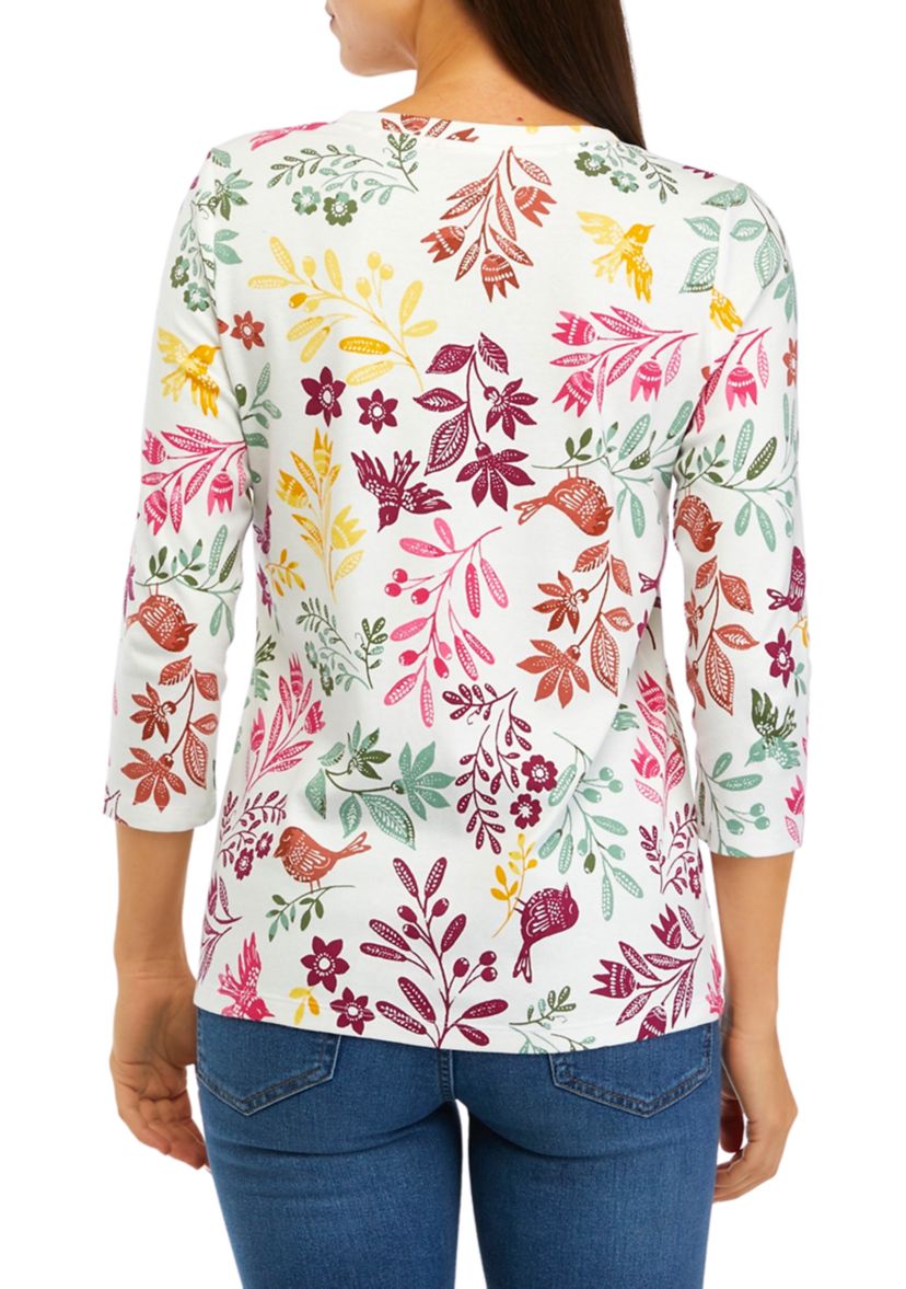 Womens Floral Printed Top