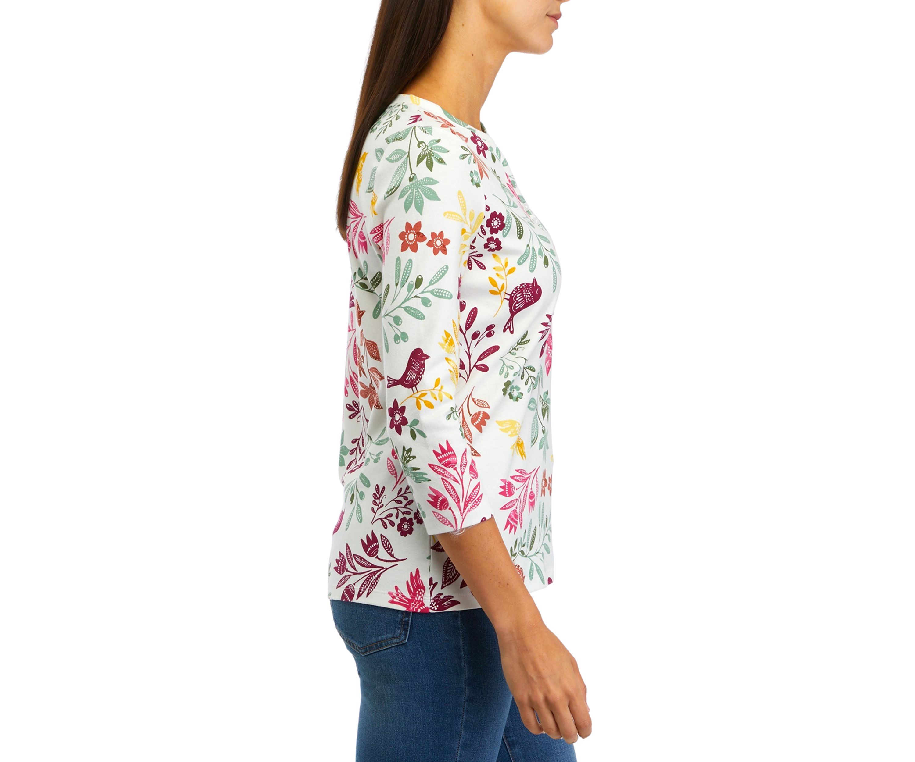 Womens Floral Printed Top
