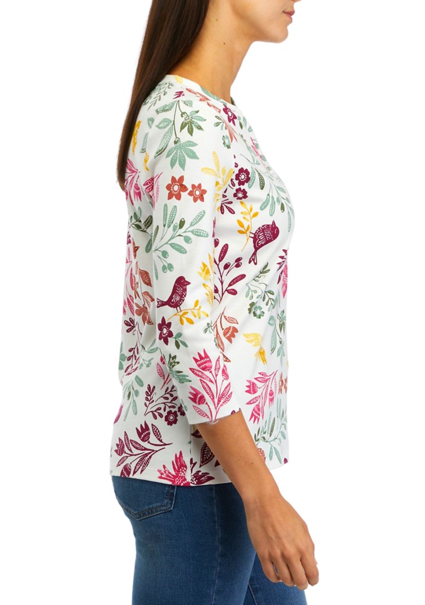 Womens Floral Printed Top