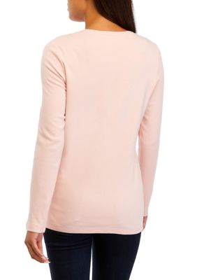 Universal Thread Women's Short Sleeve V-Neck T-Shirt Rust XS - New