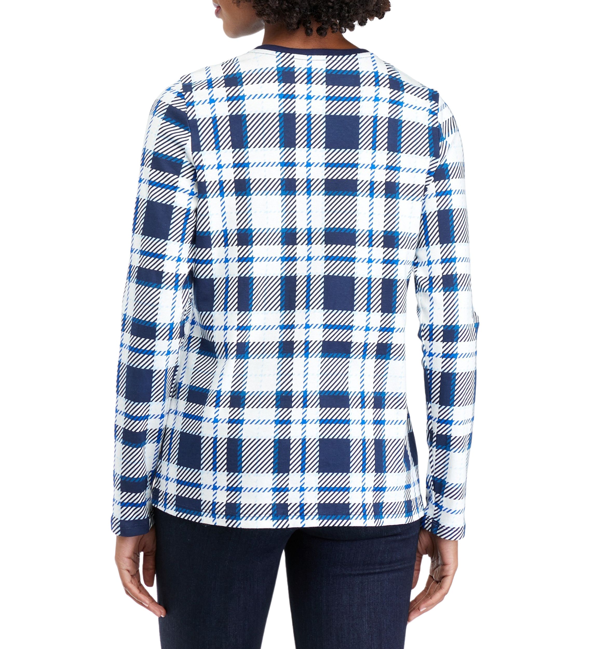 Womens Crew Neck Printed Top