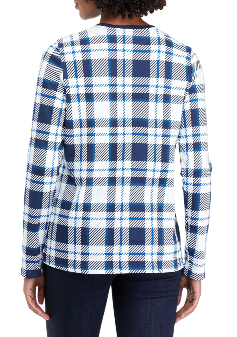 Womens Crew Neck Printed Top