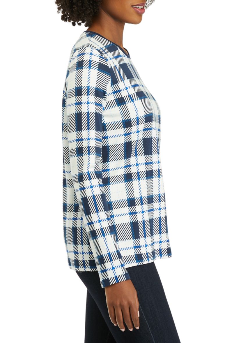 Womens Crew Neck Printed Top
