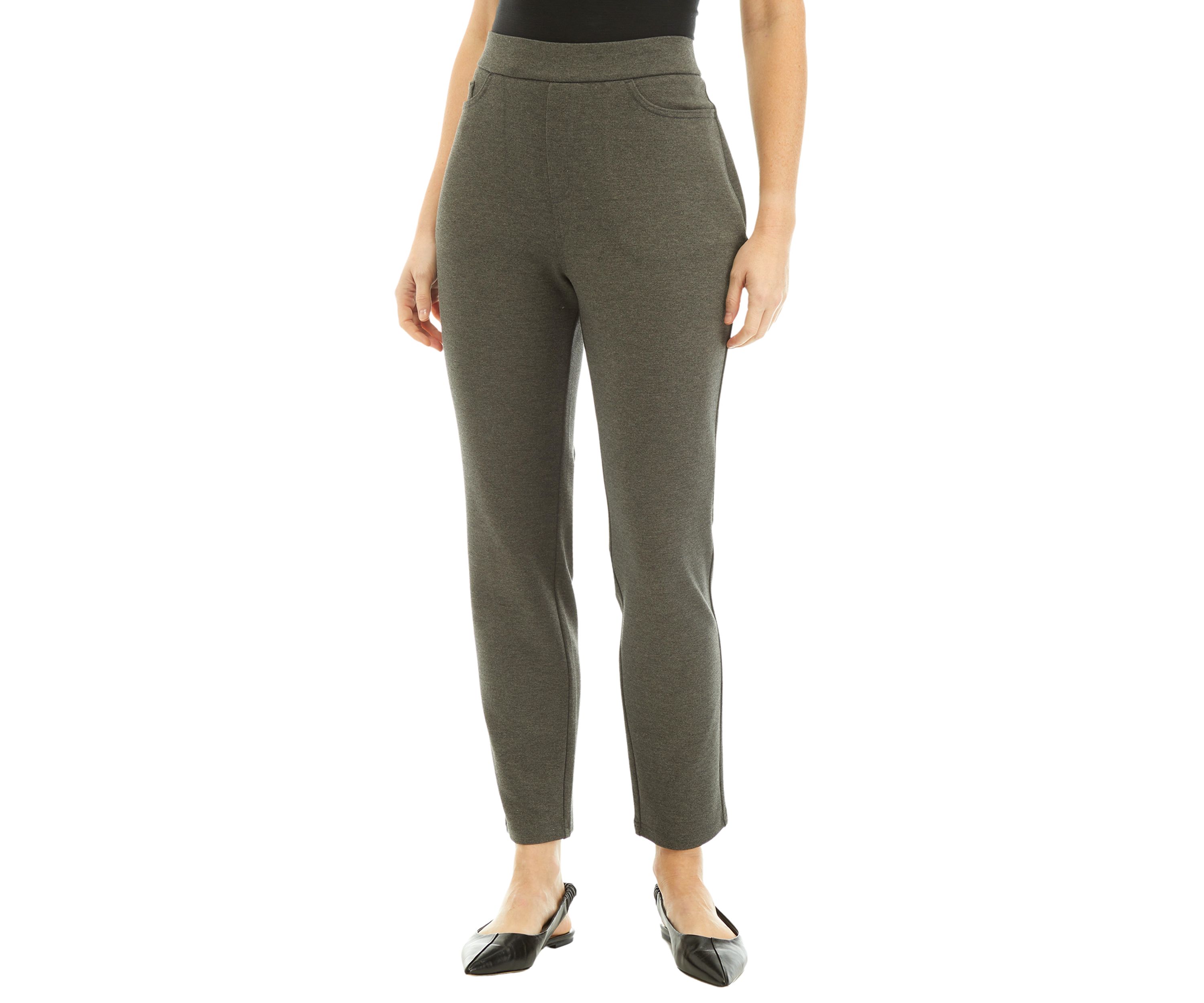 Womens Pull On Ponte Pants
