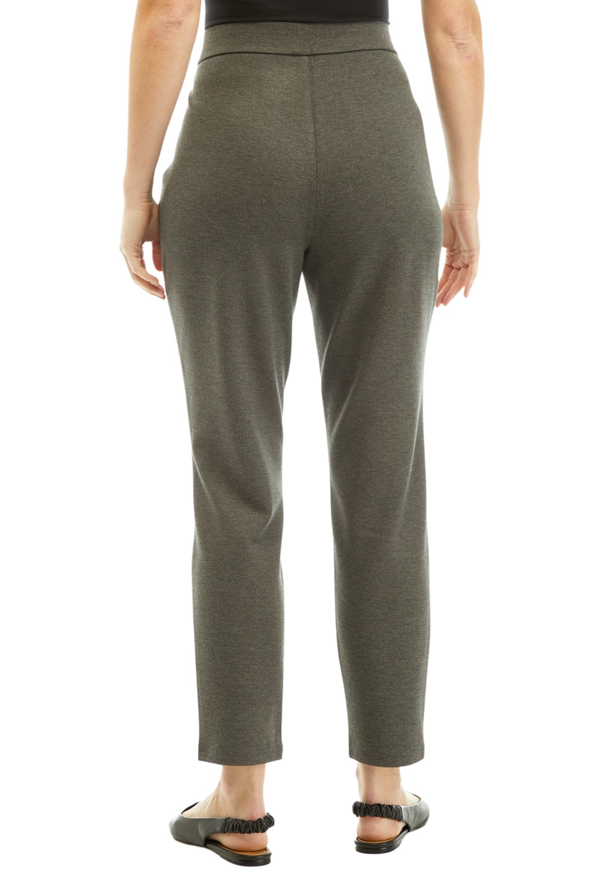 Womens Pull On Ponte Pants