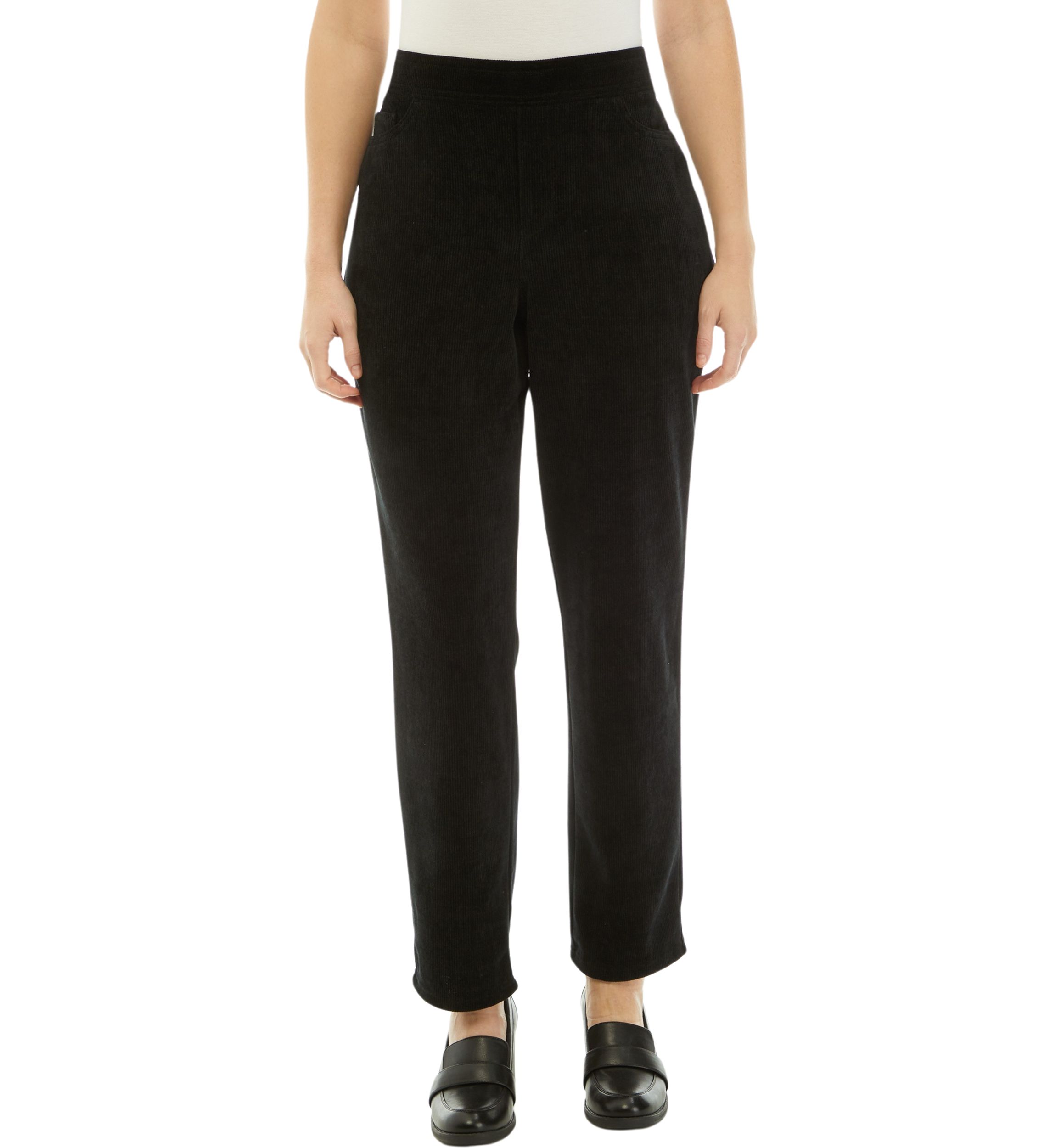 Womens Pull On Knit Corduroy Pants