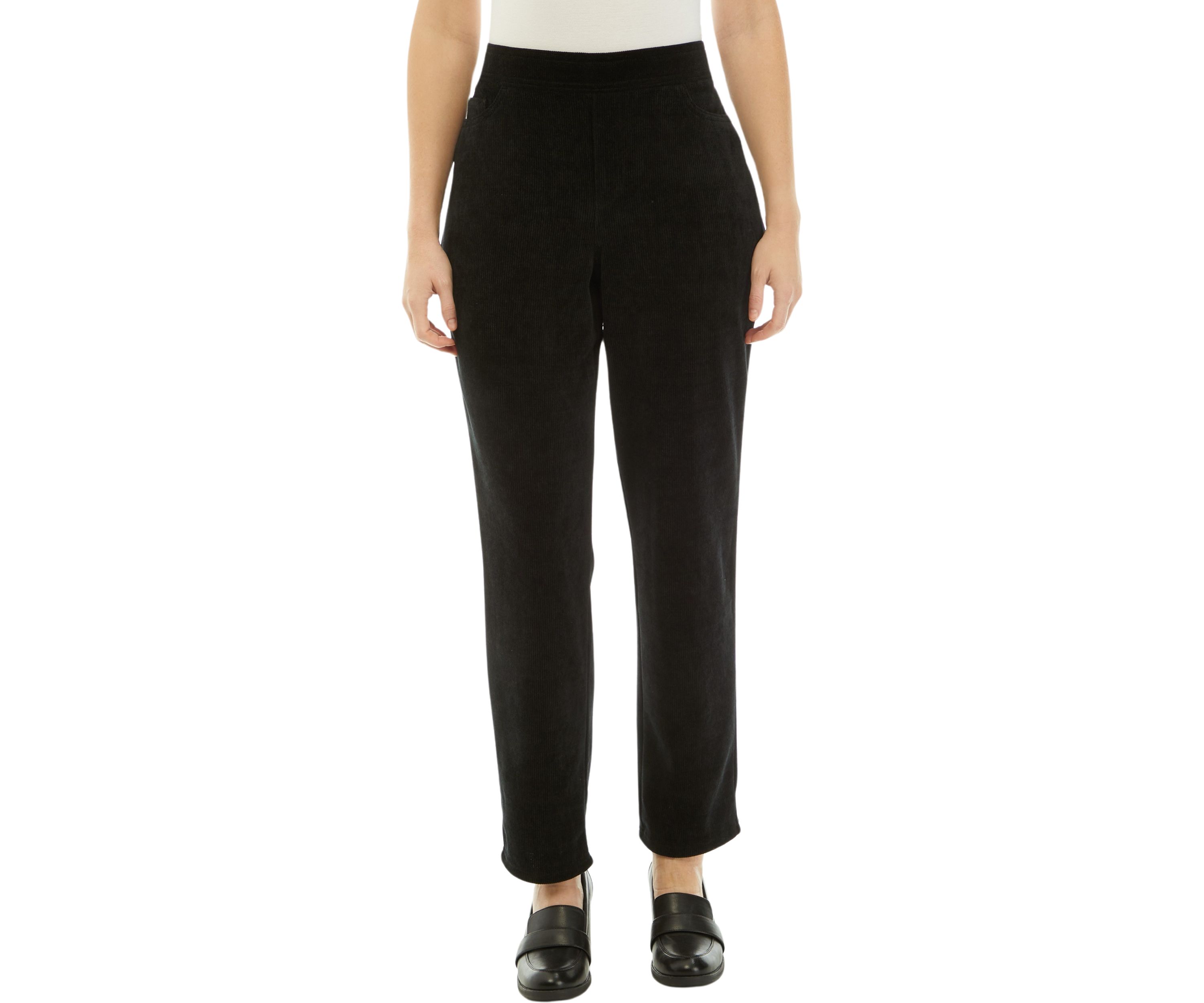 Womens Pull On Knit Corduroy Pants