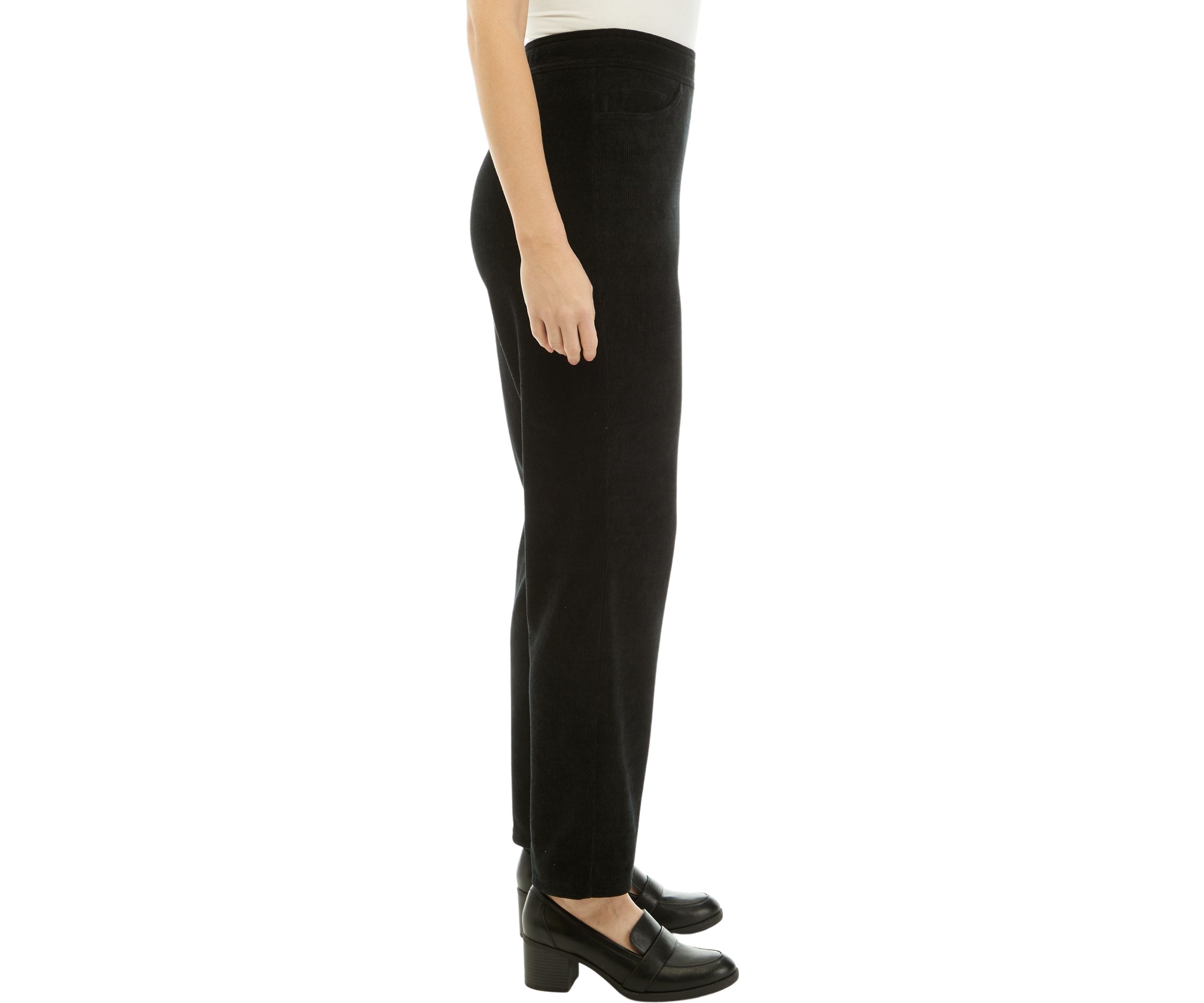 Womens Pull On Knit Corduroy Pants