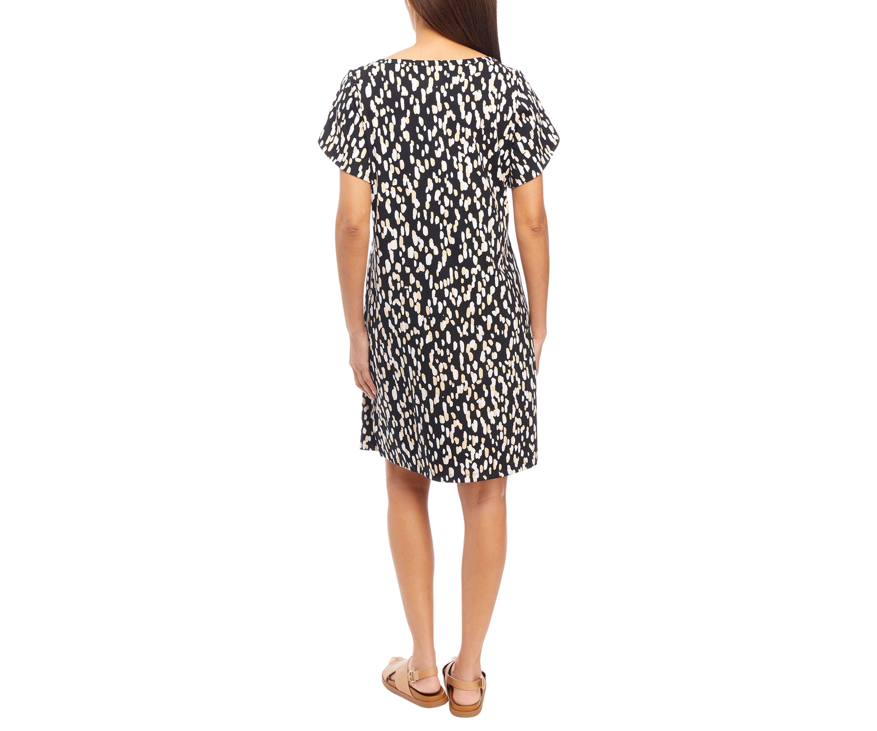 Womens Allover Printed Dress