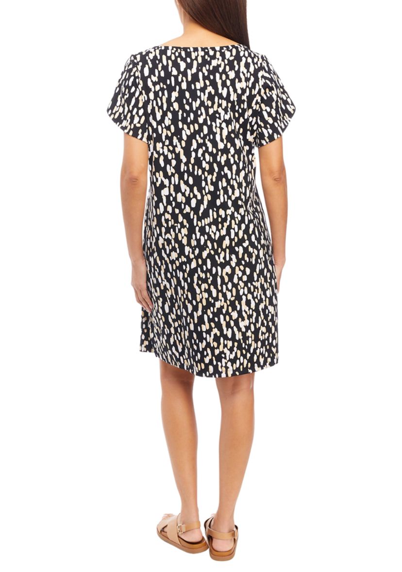 Womens Allover Printed Dress