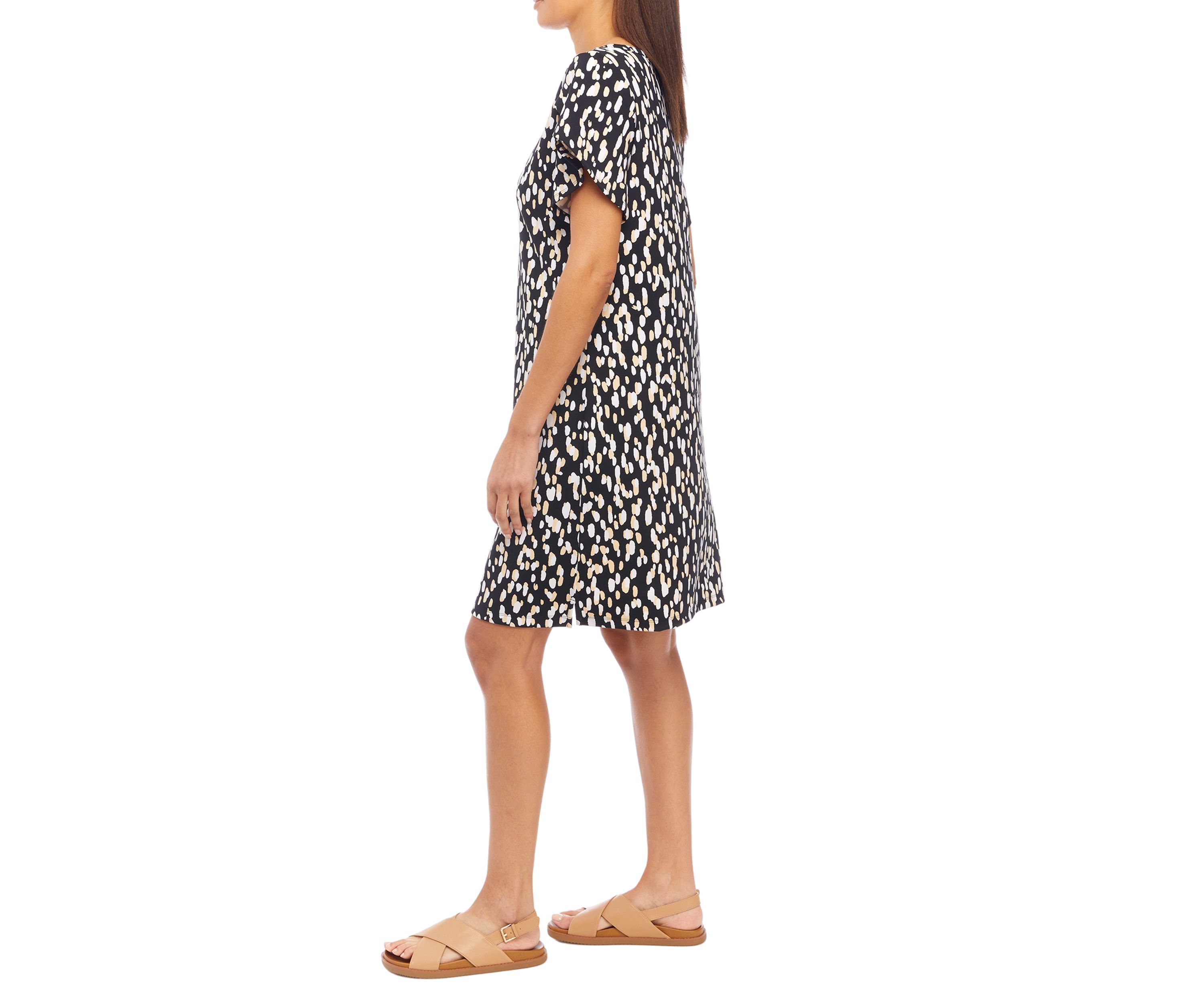 Womens Allover Printed Dress