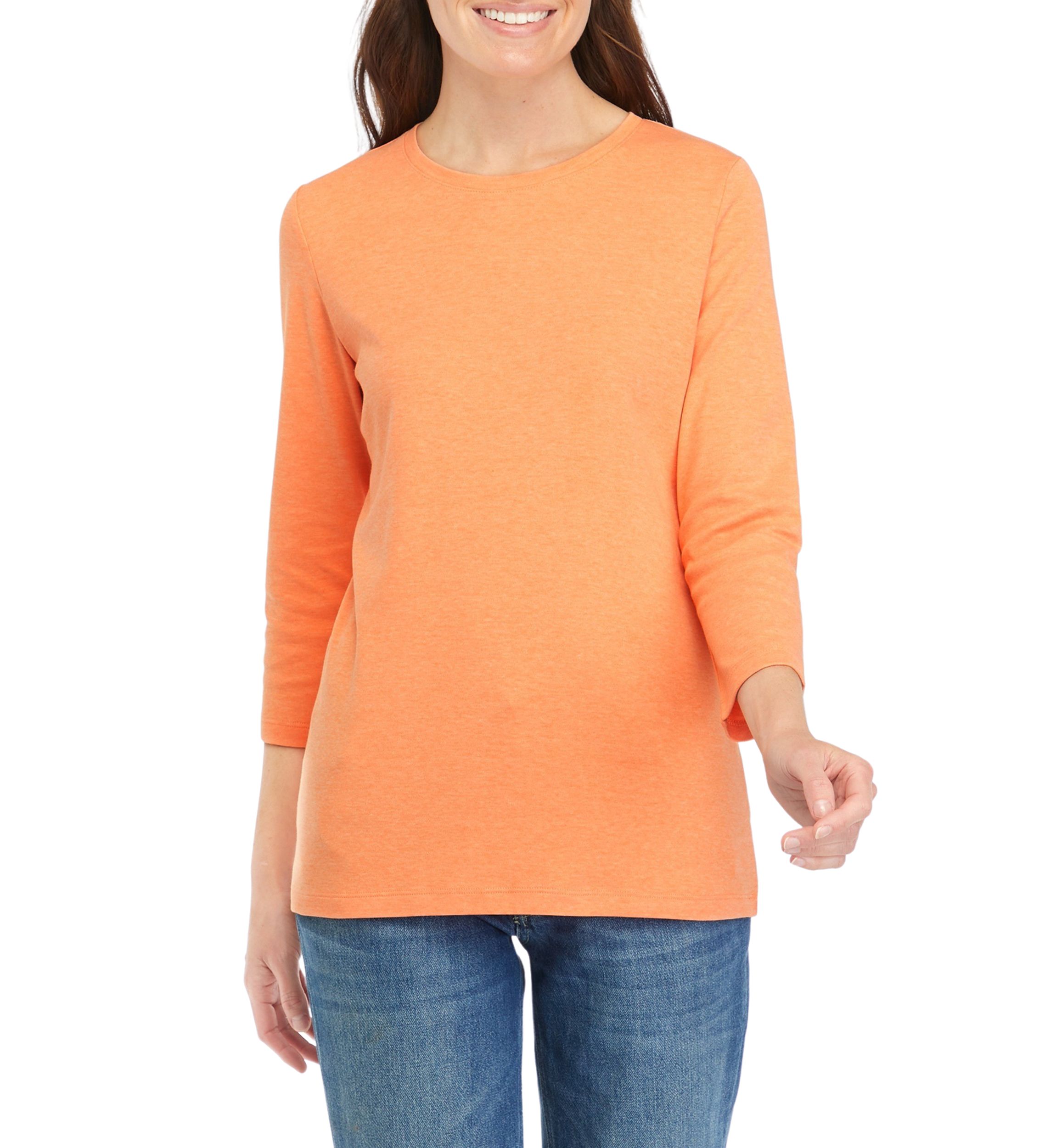 Womens 3/4 Sleeve Crew T-Shirt 