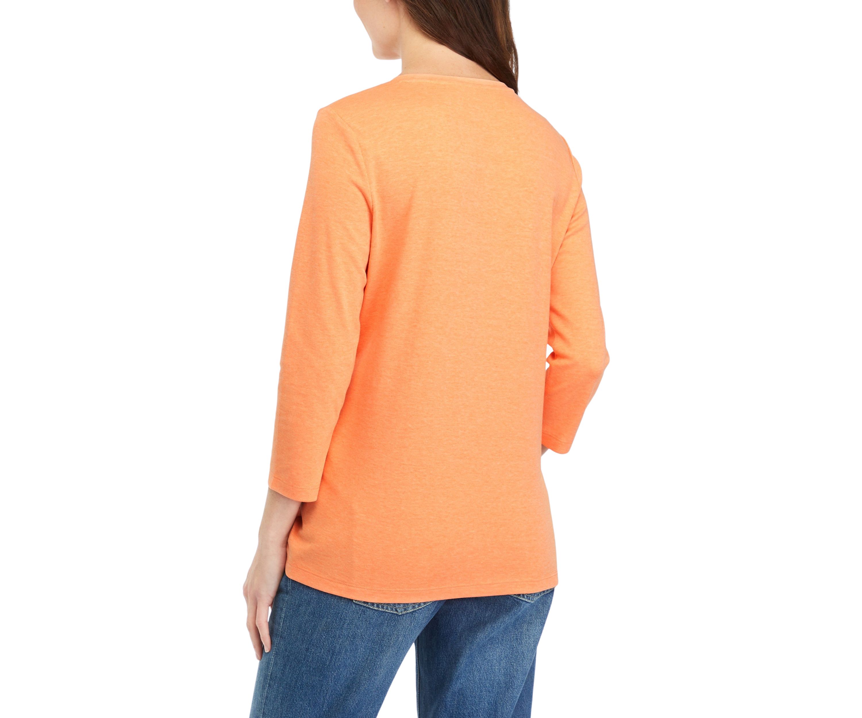 Womens 3/4 Sleeve Crew T-Shirt 