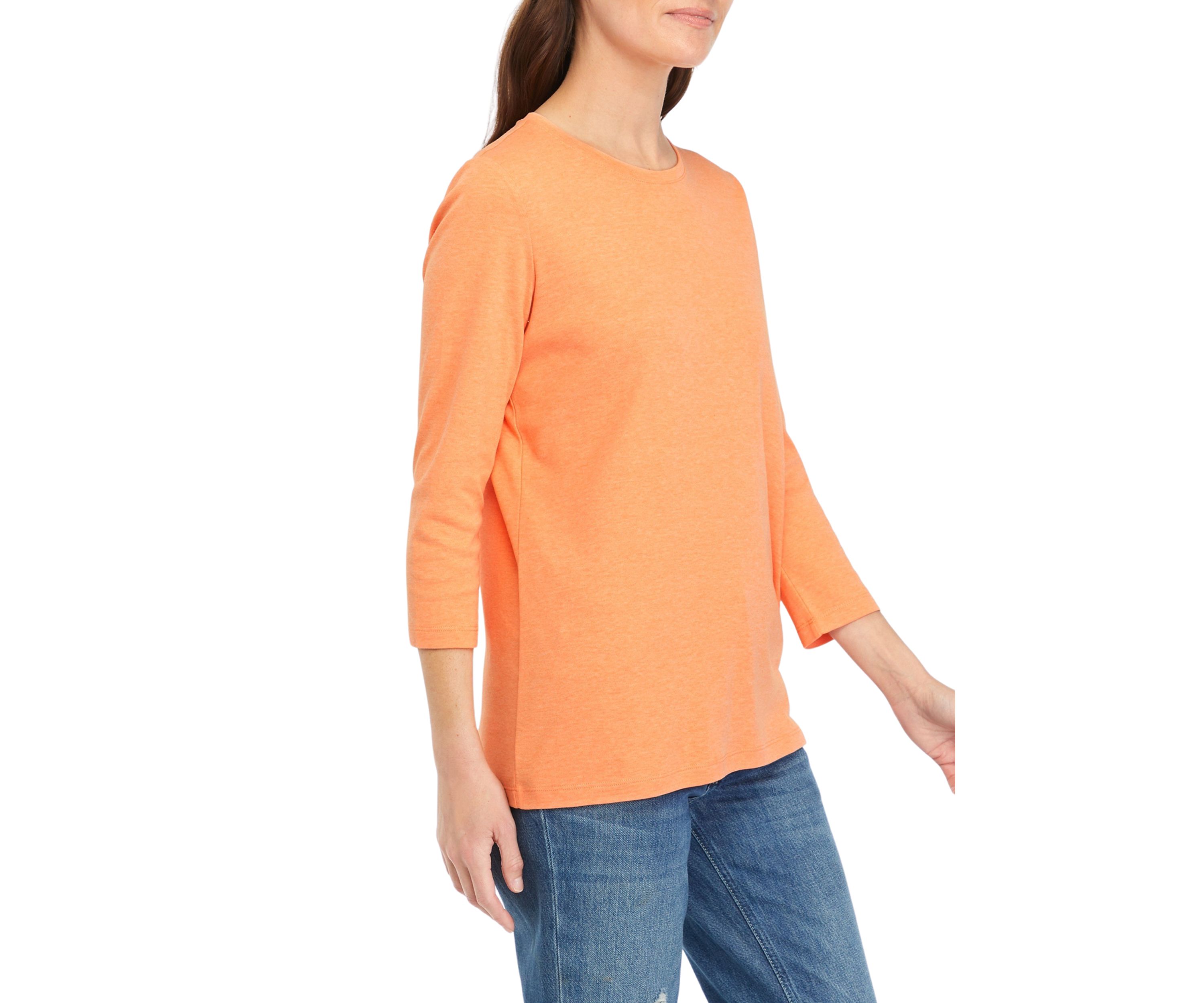 Womens 3/4 Sleeve Crew T-Shirt 