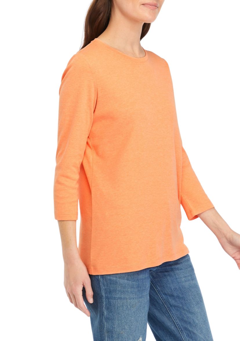 Womens 3/4 Sleeve Crew T-Shirt 