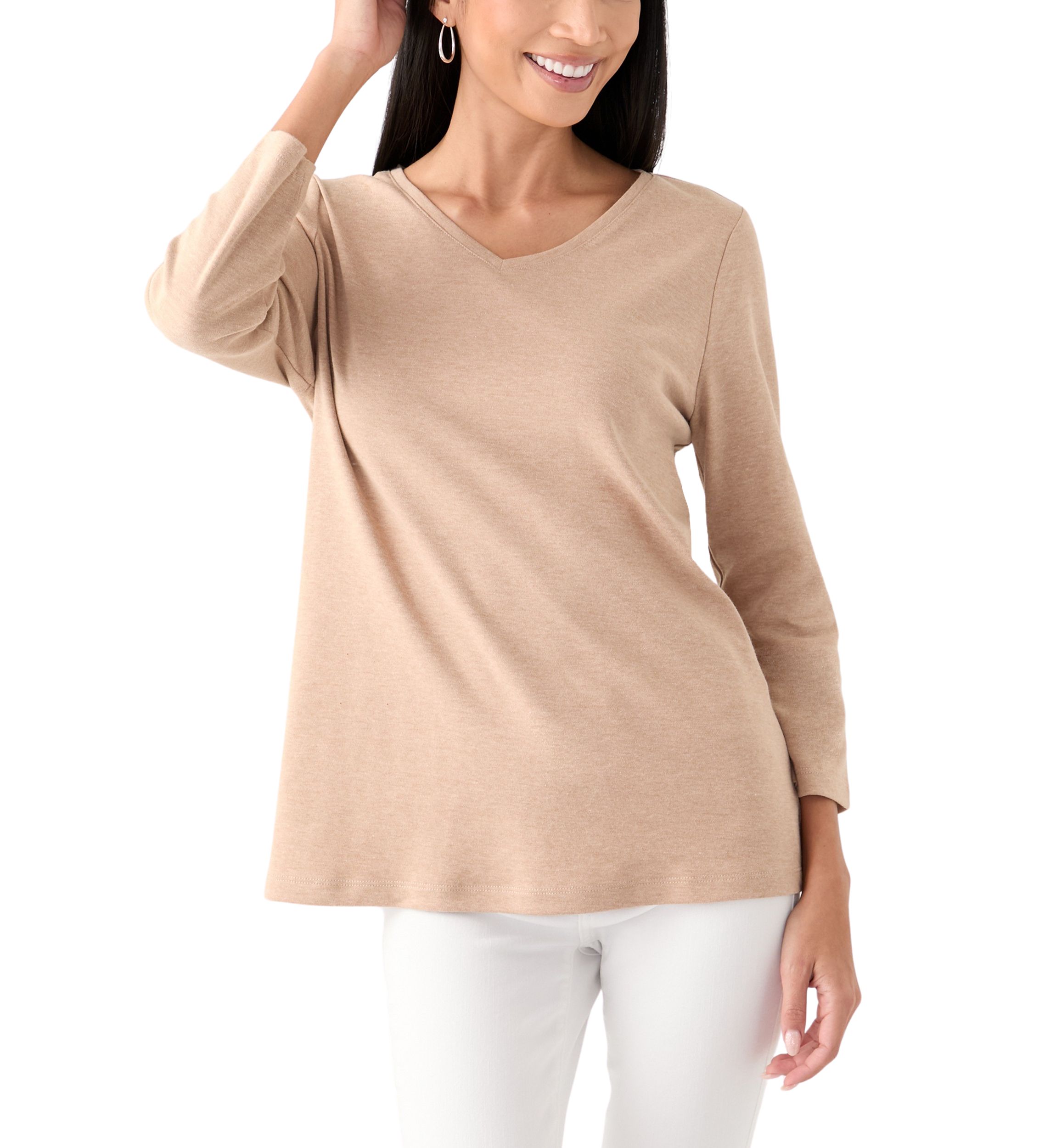 Womens V-Neck Heather T-Shirt 