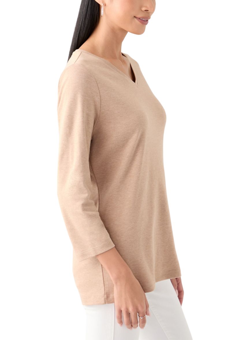 Womens V-Neck Heather T-Shirt 