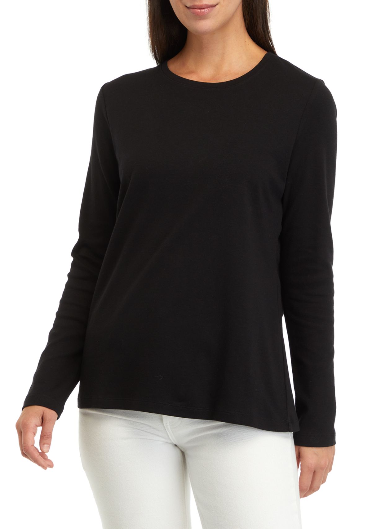 Womens Long Sleeve Crew Neck T-Shirt
