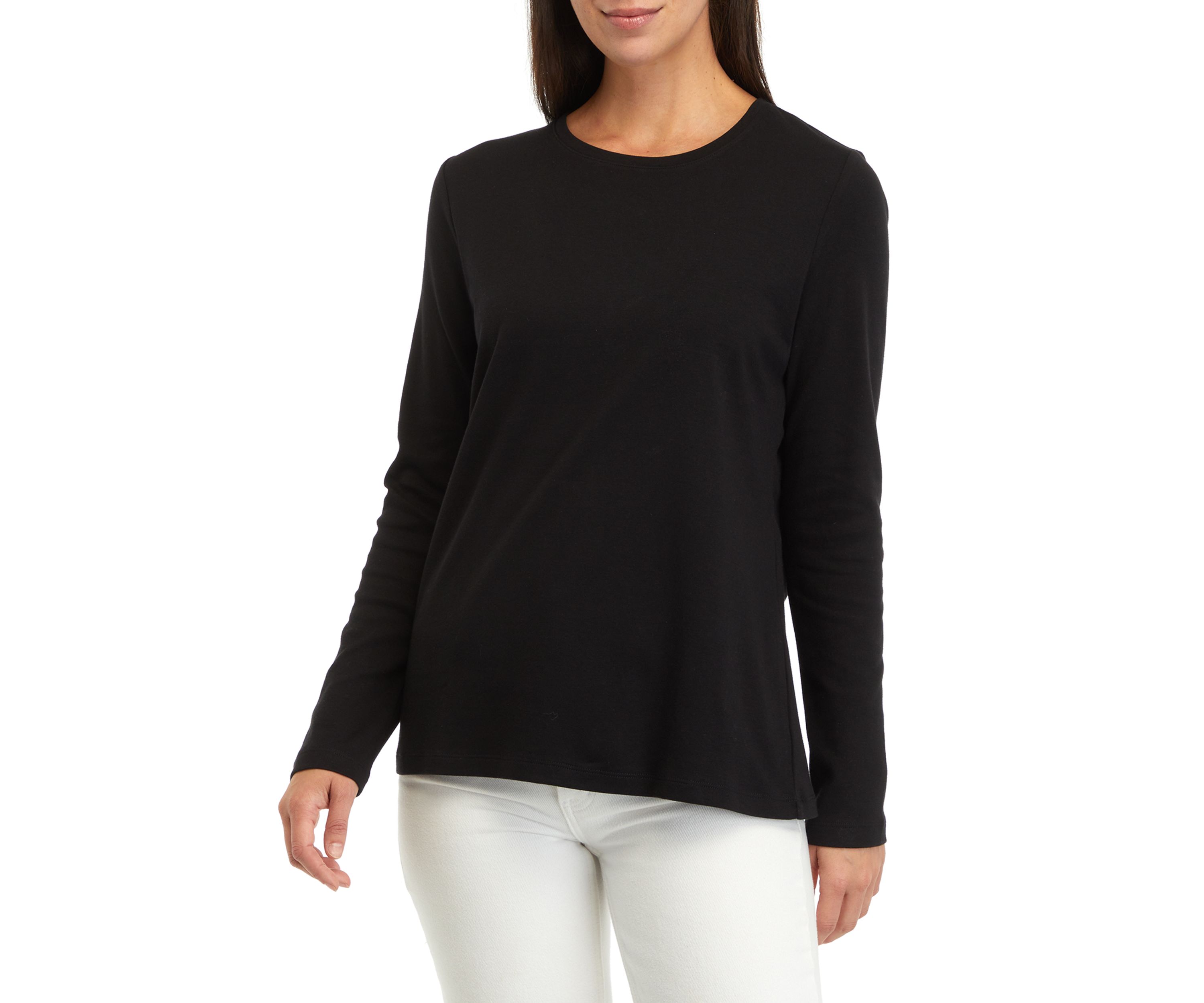 Womens Long Sleeve Crew Neck T-Shirt