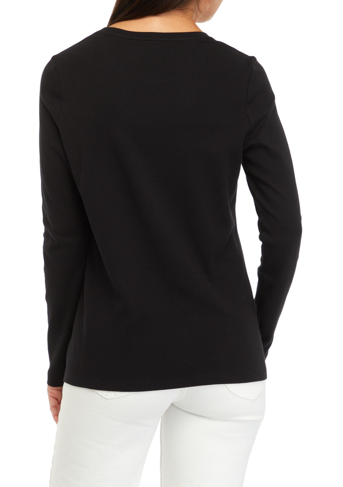 Womens Long Sleeve Crew Neck T-Shirt