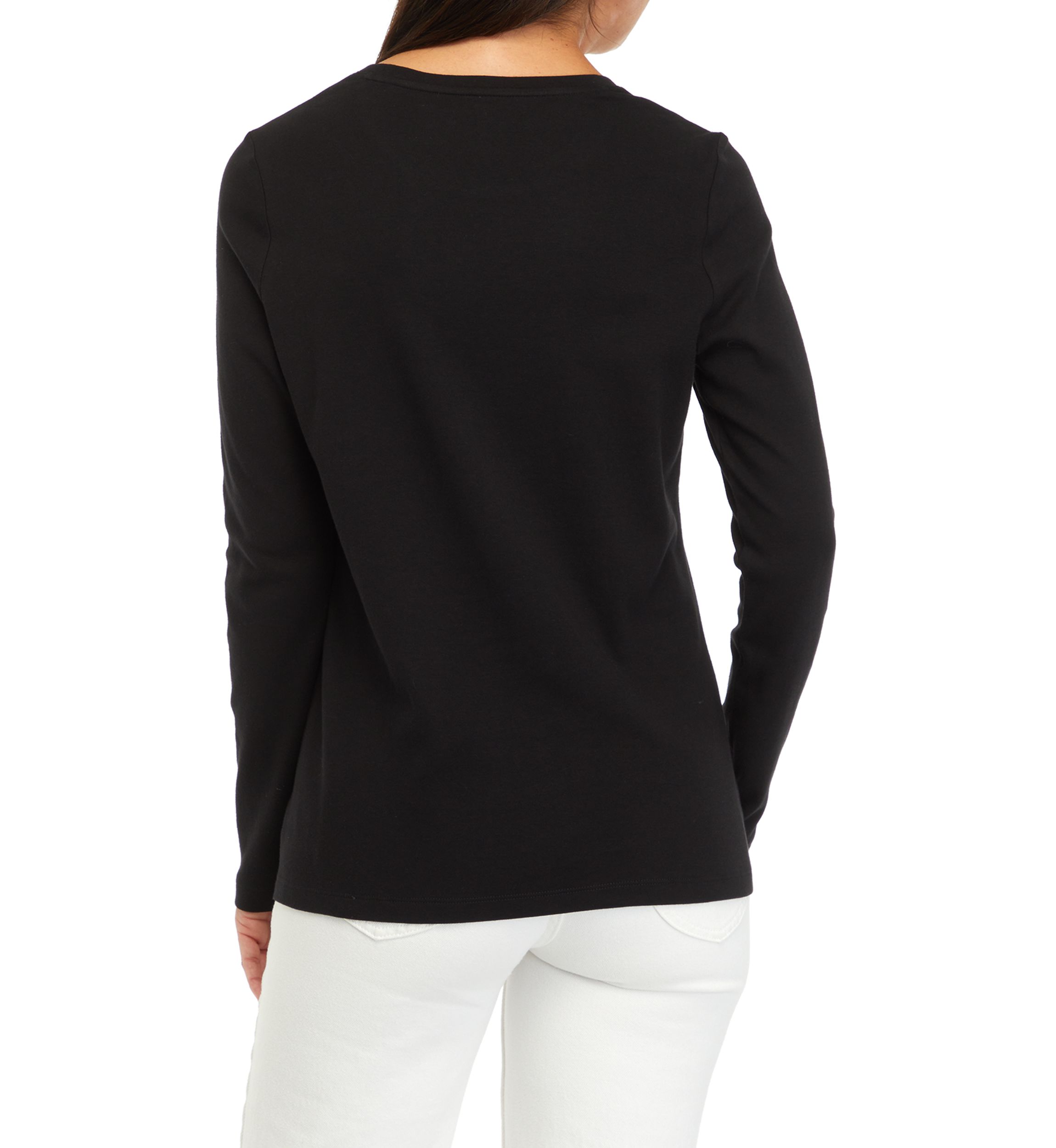 Womens Long Sleeve Crew Neck T-Shirt