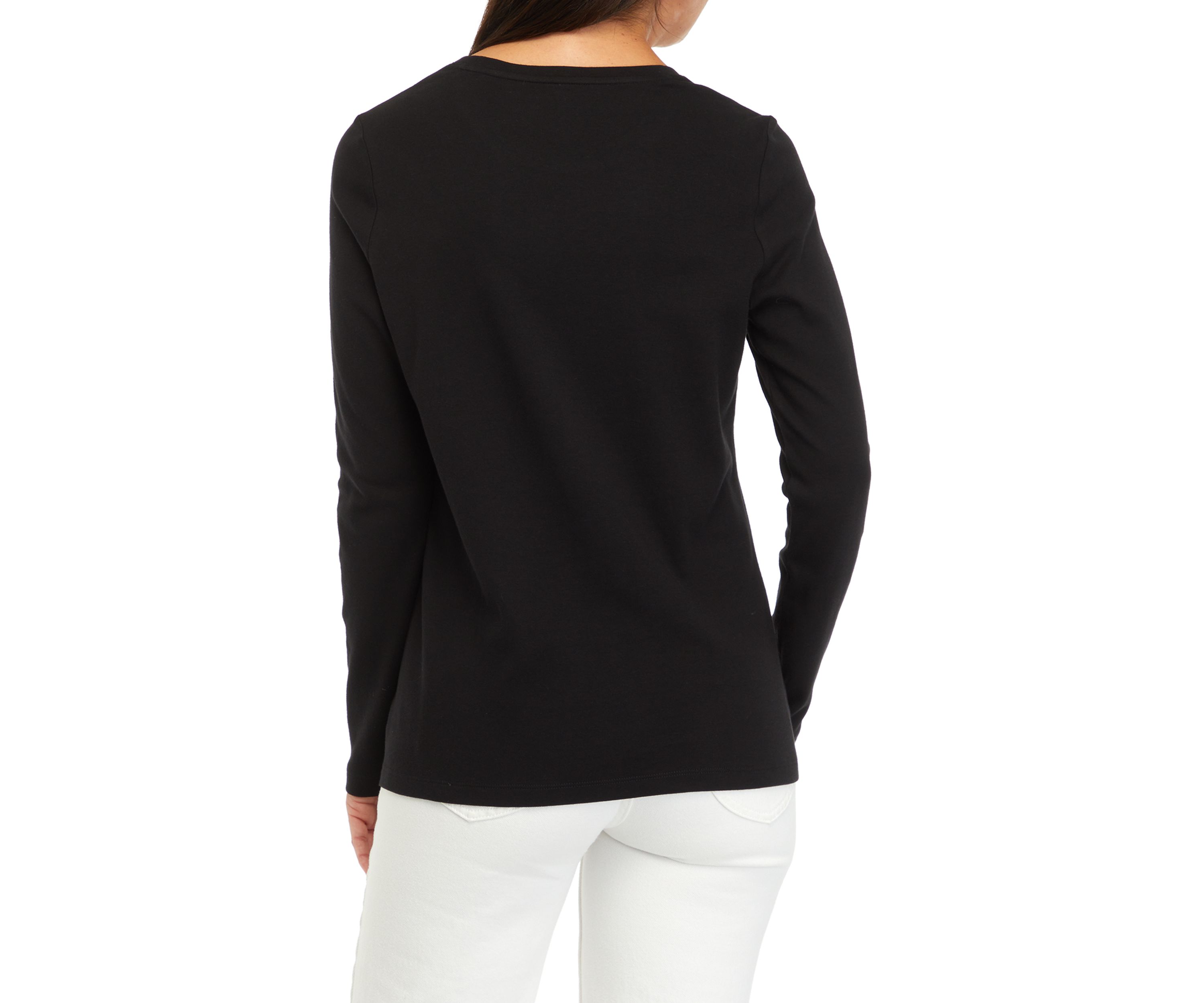 Womens Long Sleeve Crew Neck T-Shirt