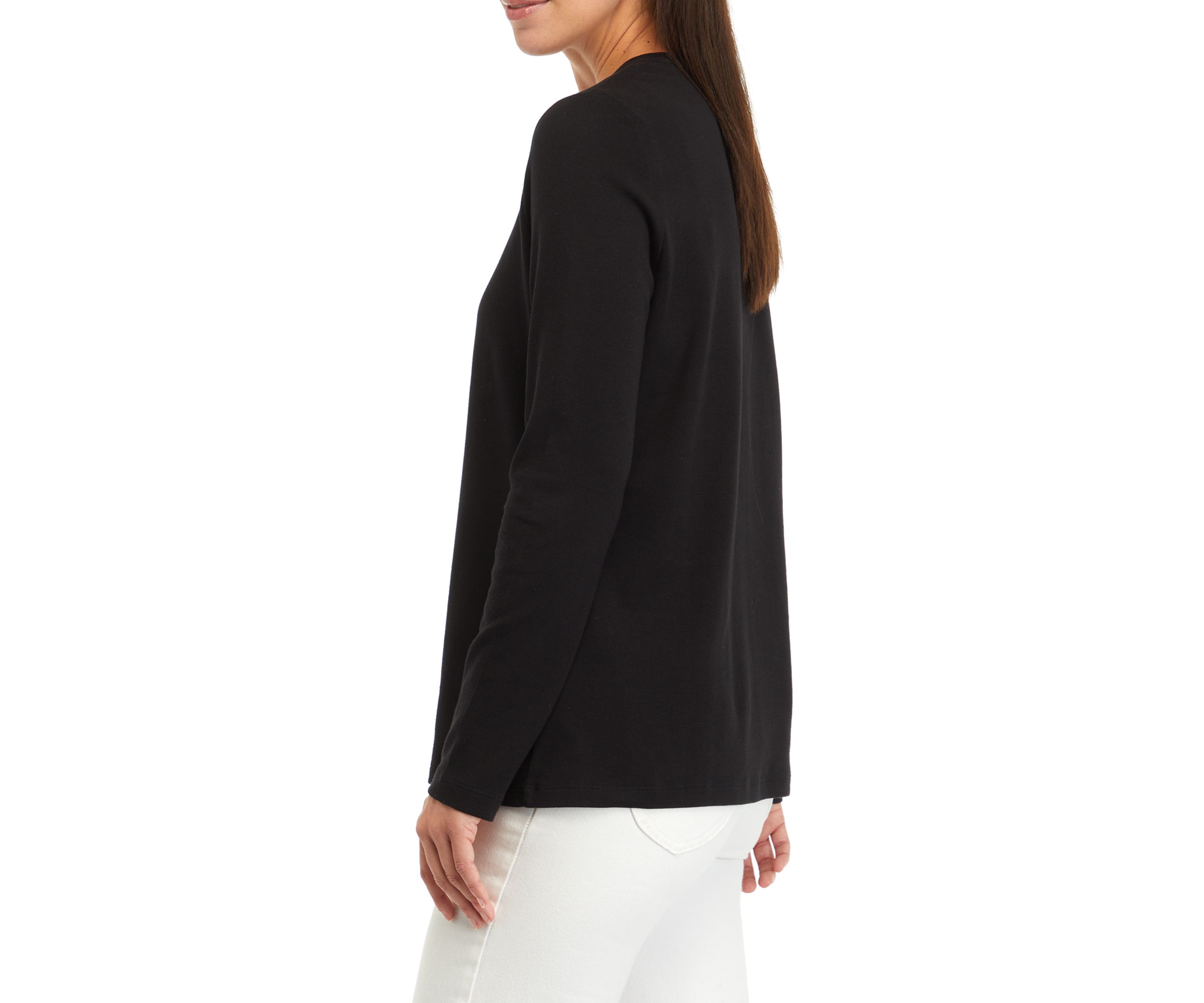 Womens Long Sleeve Crew Neck T-Shirt